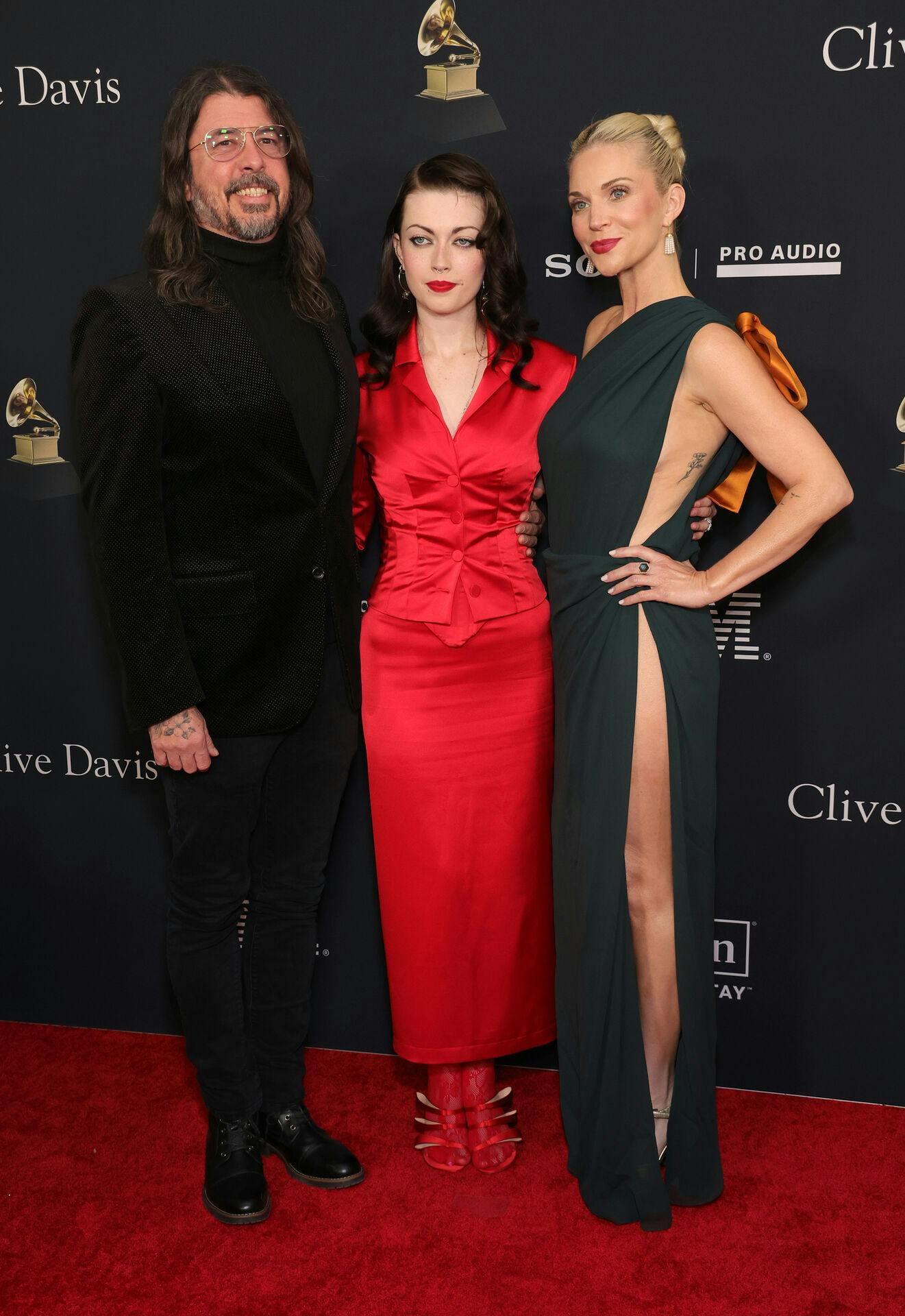 Dave Grohl, Violet Grohl and Jordyn Blum at the Pre-GRAMMY Gala & GRAMMY Salute to Industry Icons Honoring Avery Lipman and Monte Lipman, The Beverly Hilton, Los Angeles, USA, 31 January 2026, Credit:Faye Sadou / Avalon