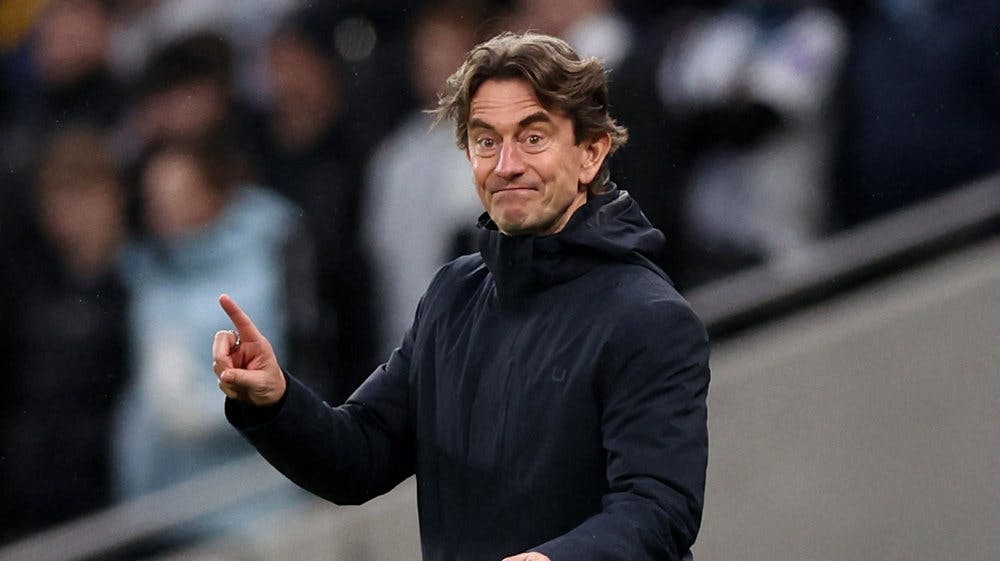 Thomas Frank har været cheftræner i Tottenham siden starten af denne sæson. (Arkivfoto). 
