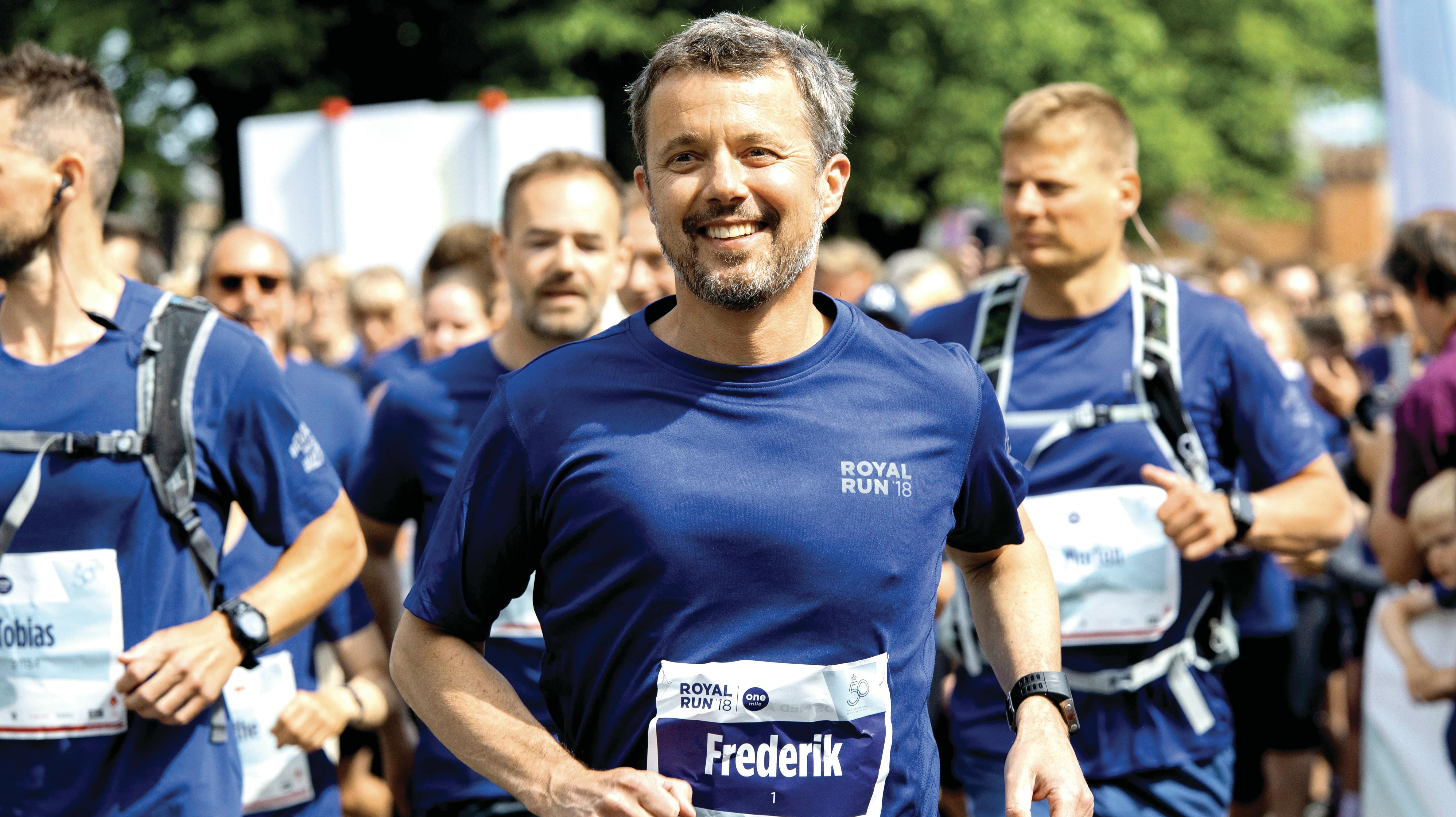 Kong Frederik skal løbe tre gange til årets Royal Run.
