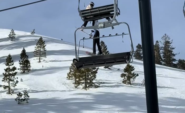  Skræmmende scener udspillede sig midt på pisten. 