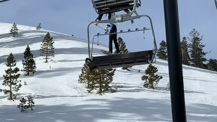Skræmmende scener udspillede sig midt på pisten.