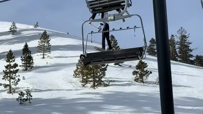 Skræmmende scener udspillede sig midt på pisten.