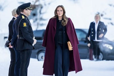 Ingrid Alexandra skyder skarpt efter pressen.