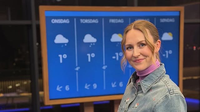 DR's vejrvært Helena Holvad stopper midlertidigt på skærmen til maj, når hun går på en velfortjent barsel.