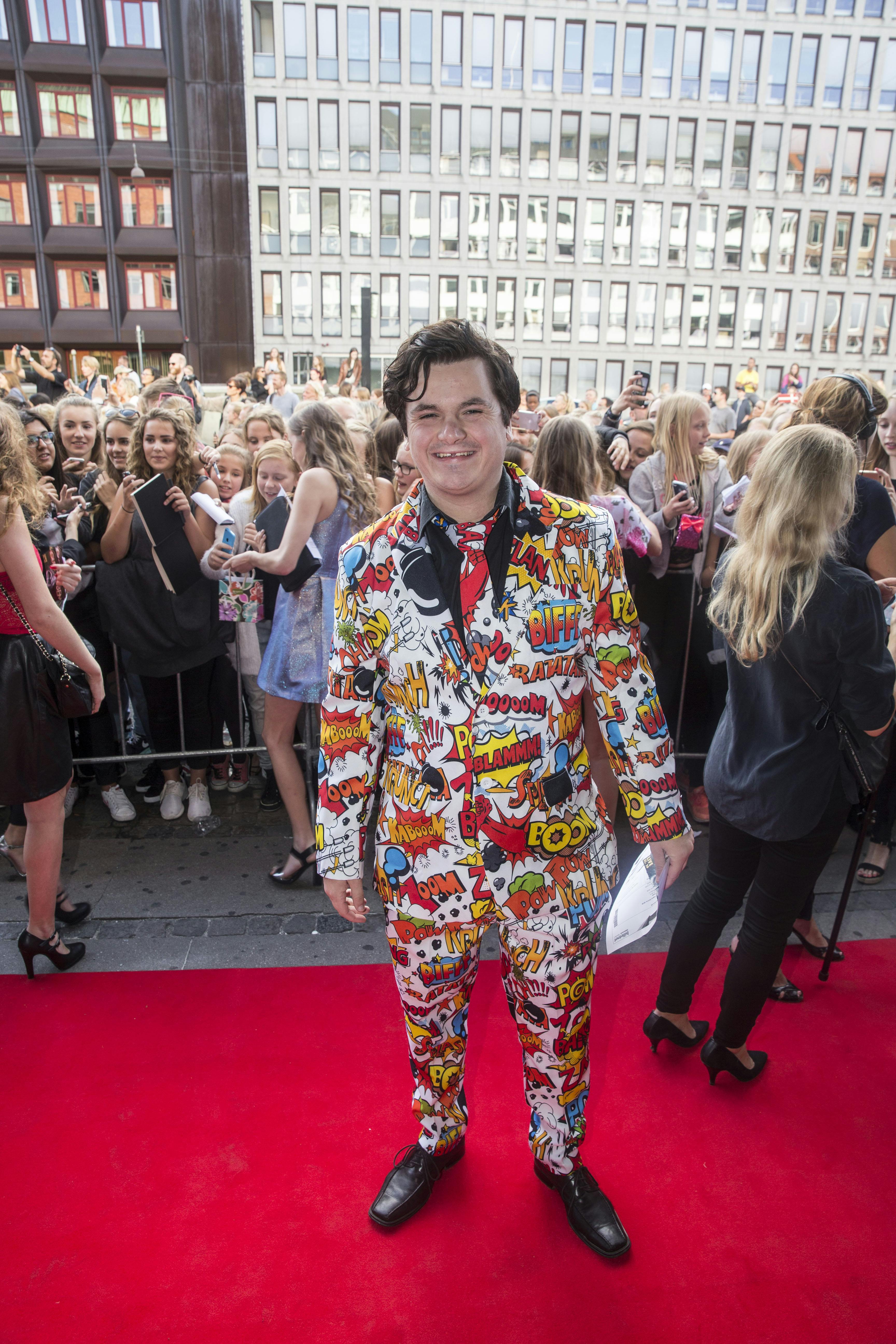 Casper Harding, også kendt som "Spørg Casper", til YouTube-galla på Bremen Teater i København.