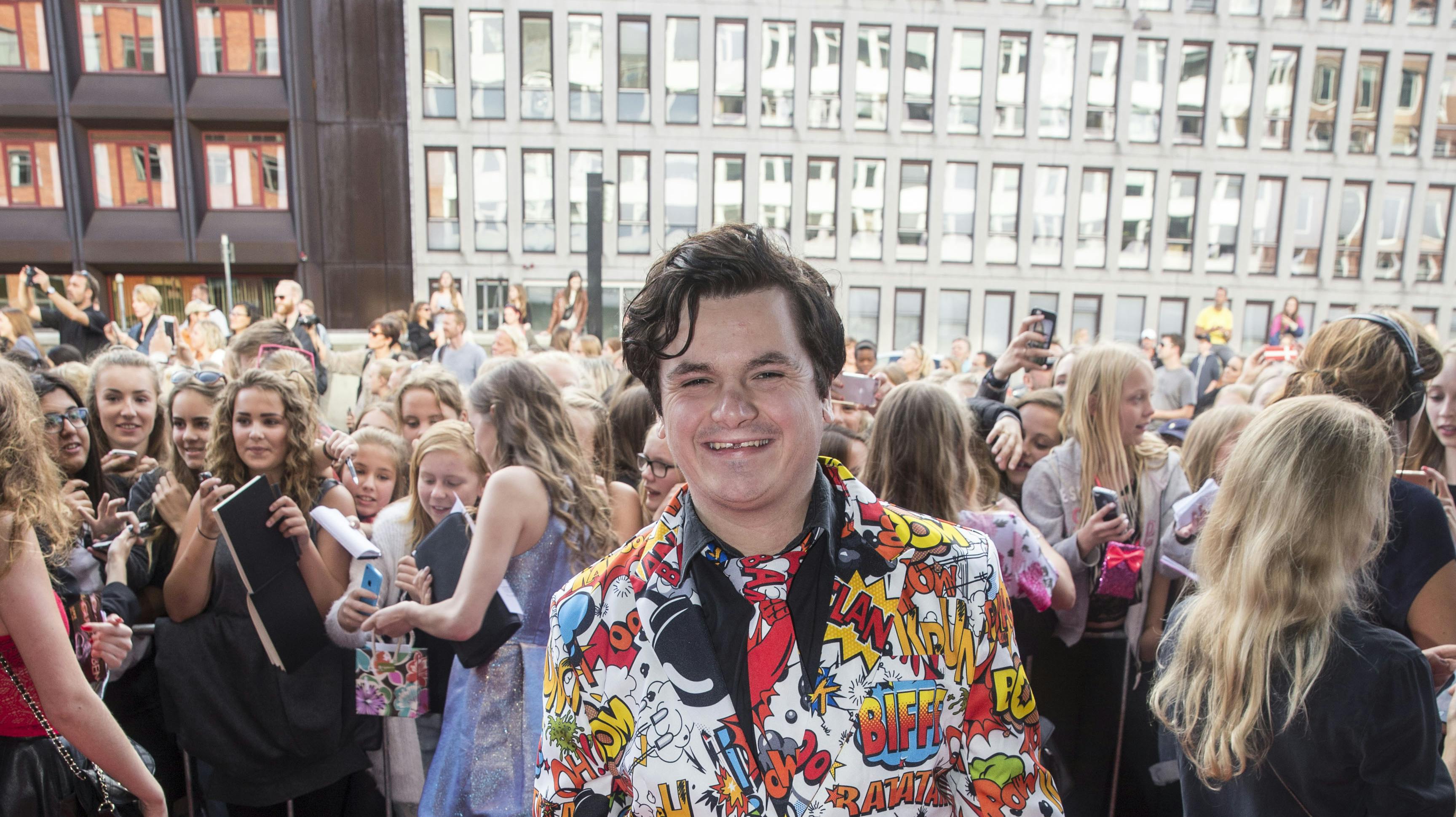Casper Harding, også kendt som "Spørg Casper", til YouTube-galla på Bremen Teater i København.