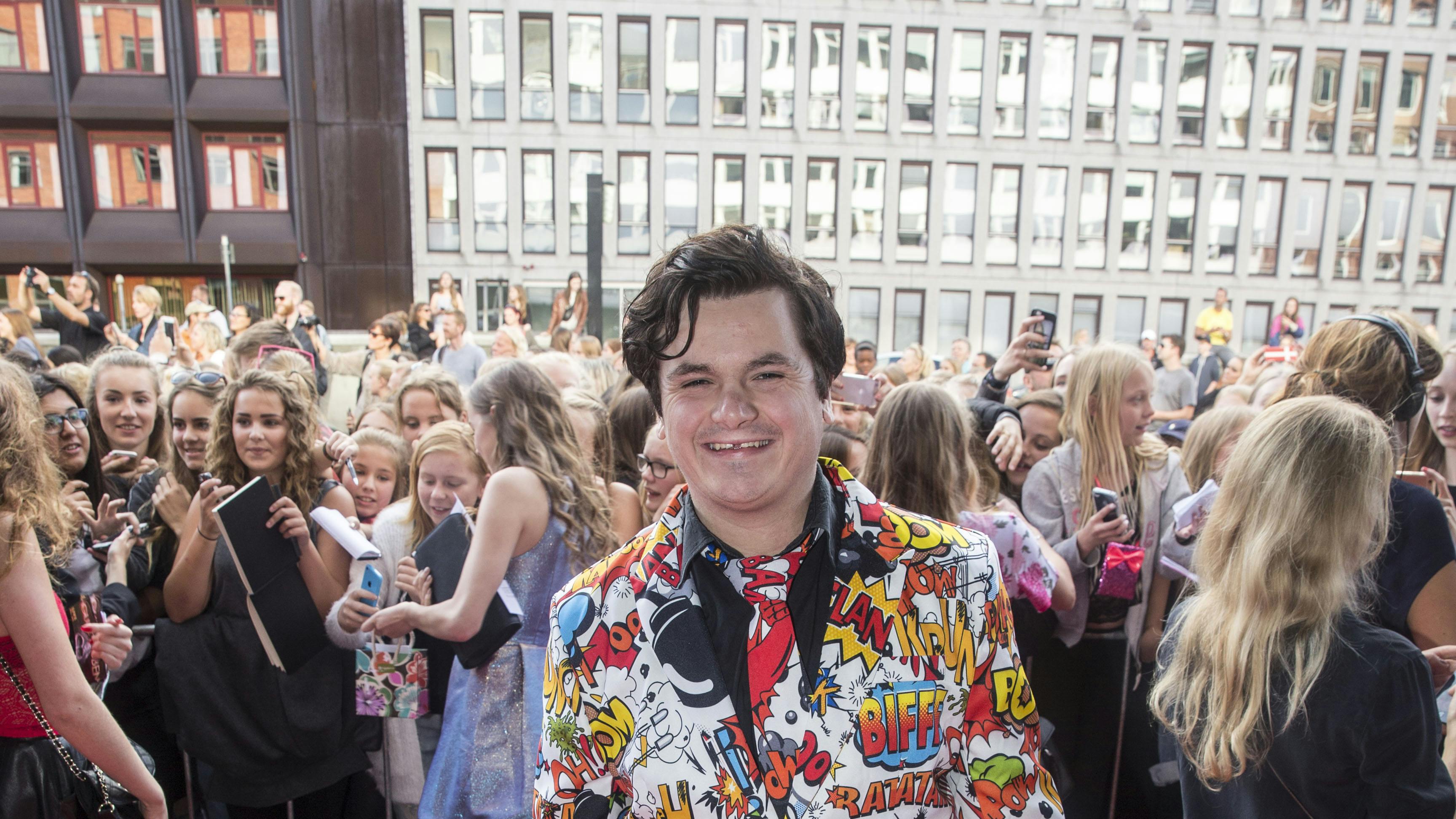 Casper Harding, også kendt som "Spørg Casper", til YouTube-galla på Bremen Teater i København.