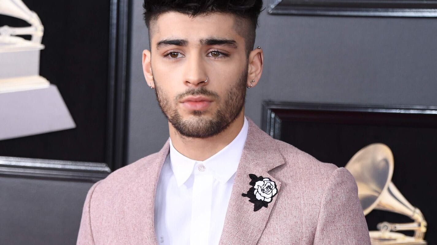 Zayn Malik arrives for the 60th Grammy Awards on January 28, 2018, in New York. / AFP PHOTO / ANGELA WEISS