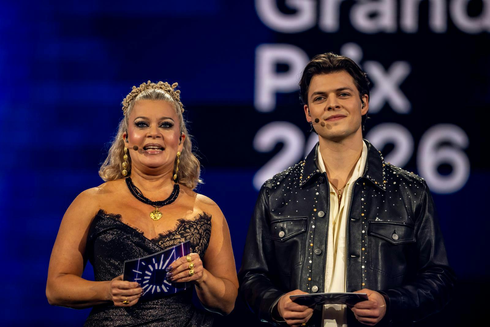 Sara Bro havde svært ved at få styr på nerverne, lørdag aften.