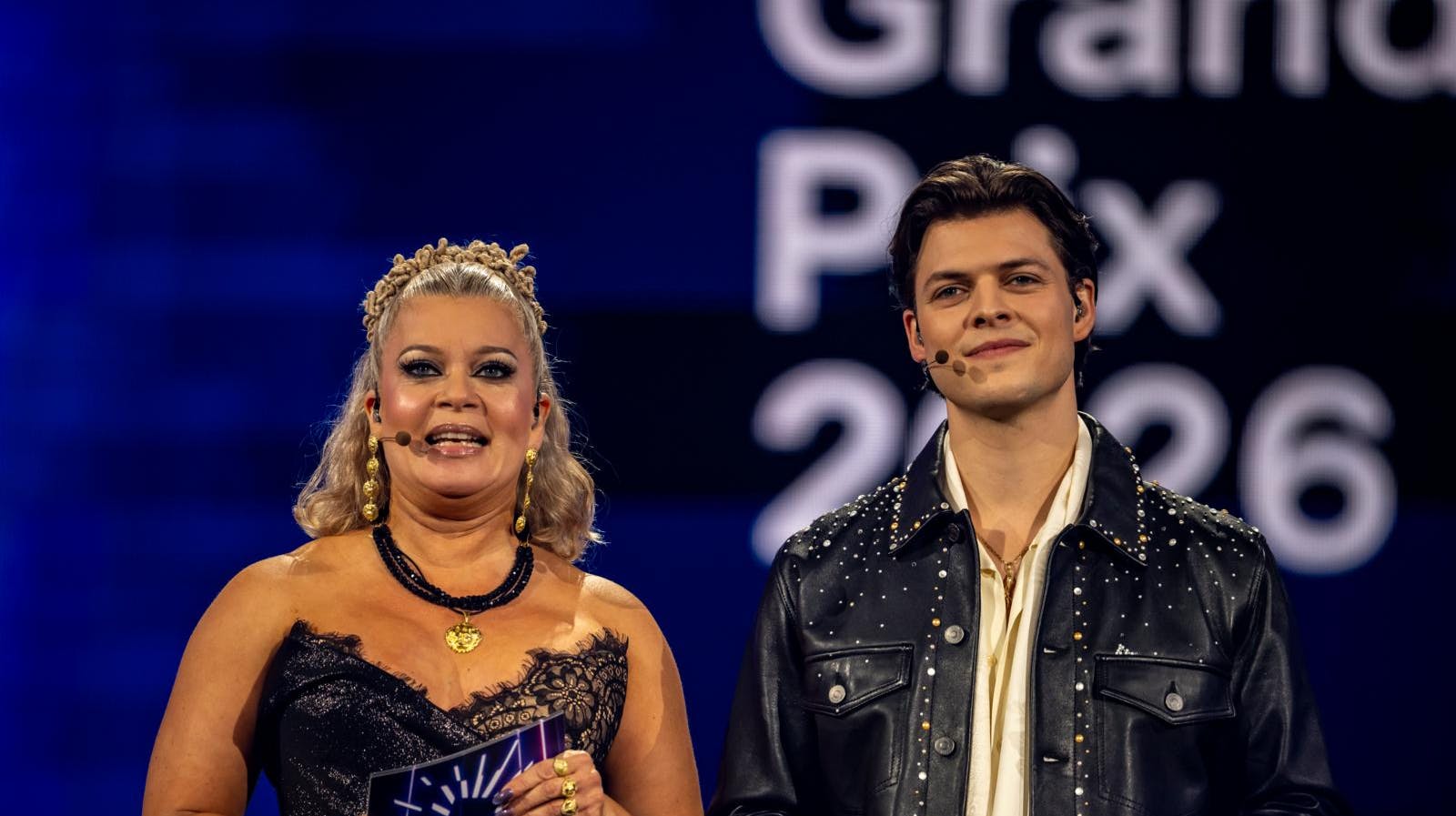 Sara Bro havde svært ved at få styr på nerverne, lørdag aften.