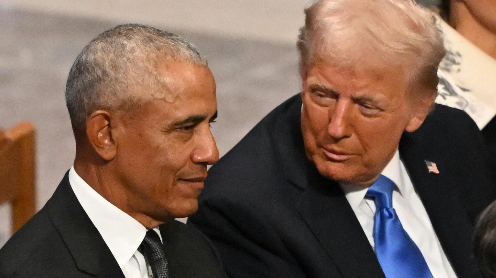 Donald Trump vakte opsigt med den video, han delte af Obama-parret på sit sociale medie.