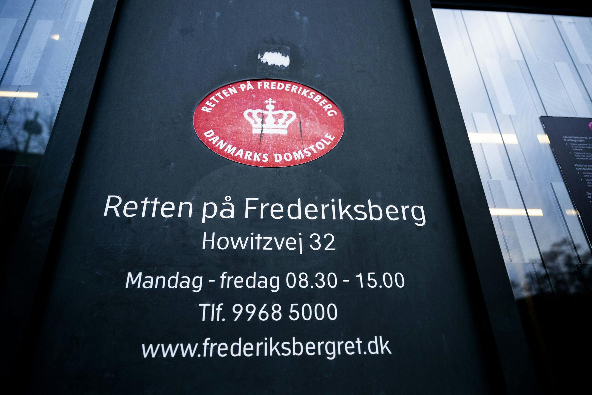 I alt to retsmøder er planlagt i straffesagen ved Retten på Frederiksberg, hvor manden er tiltalt.