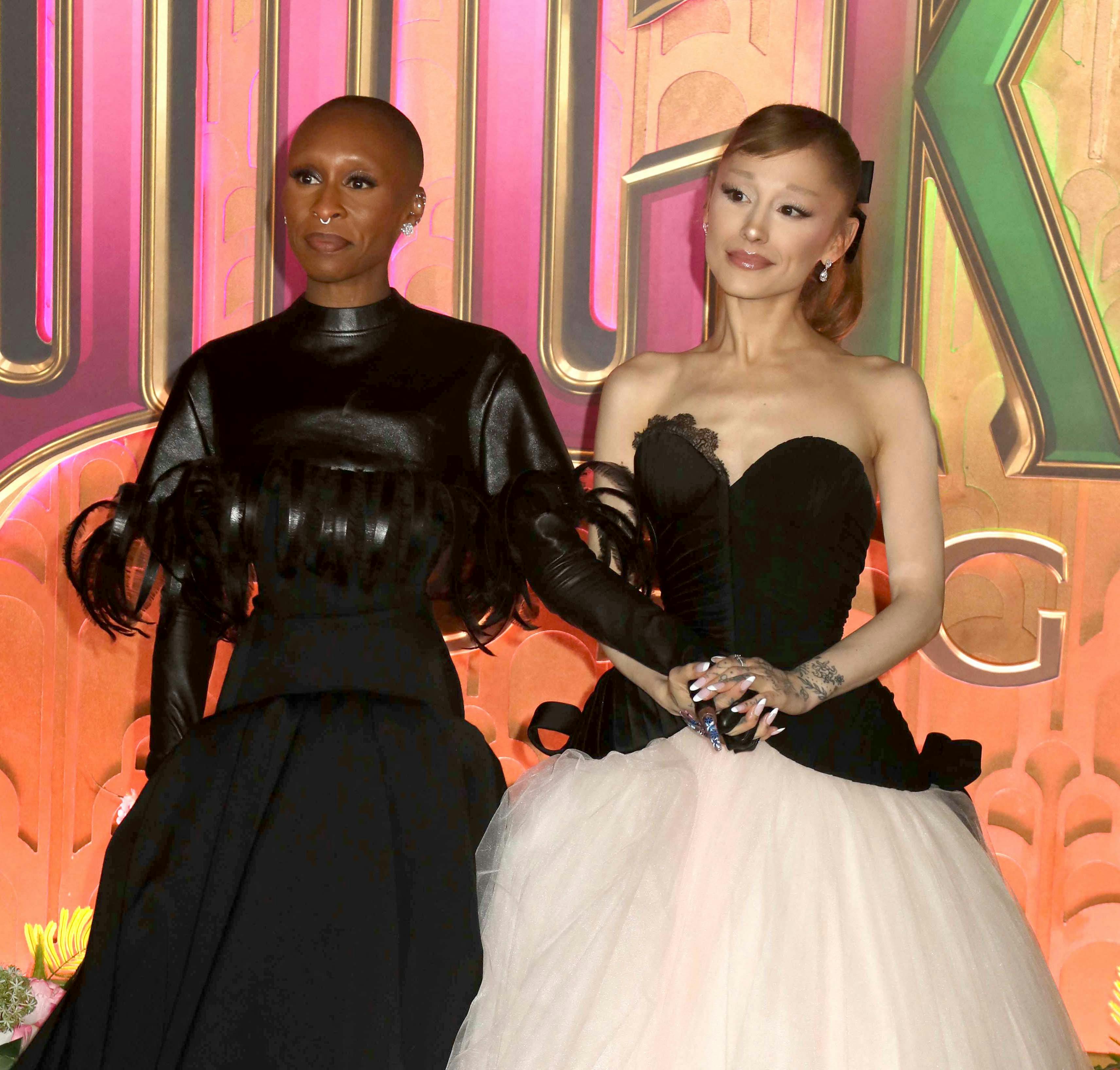 Cynthia Erivo og Ariana Grande til premieren på "Wicked for good" i New York.