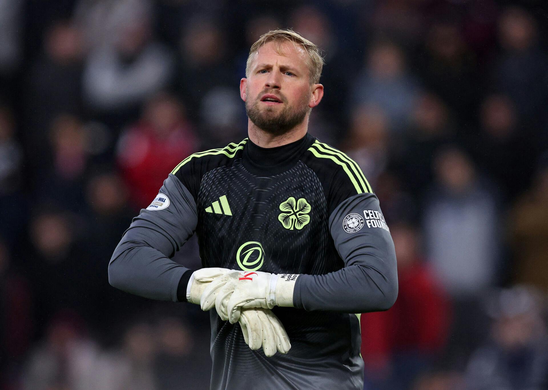 Kasper Schmeichel har ikke været i aktion for Celtic siden den 22. februar.