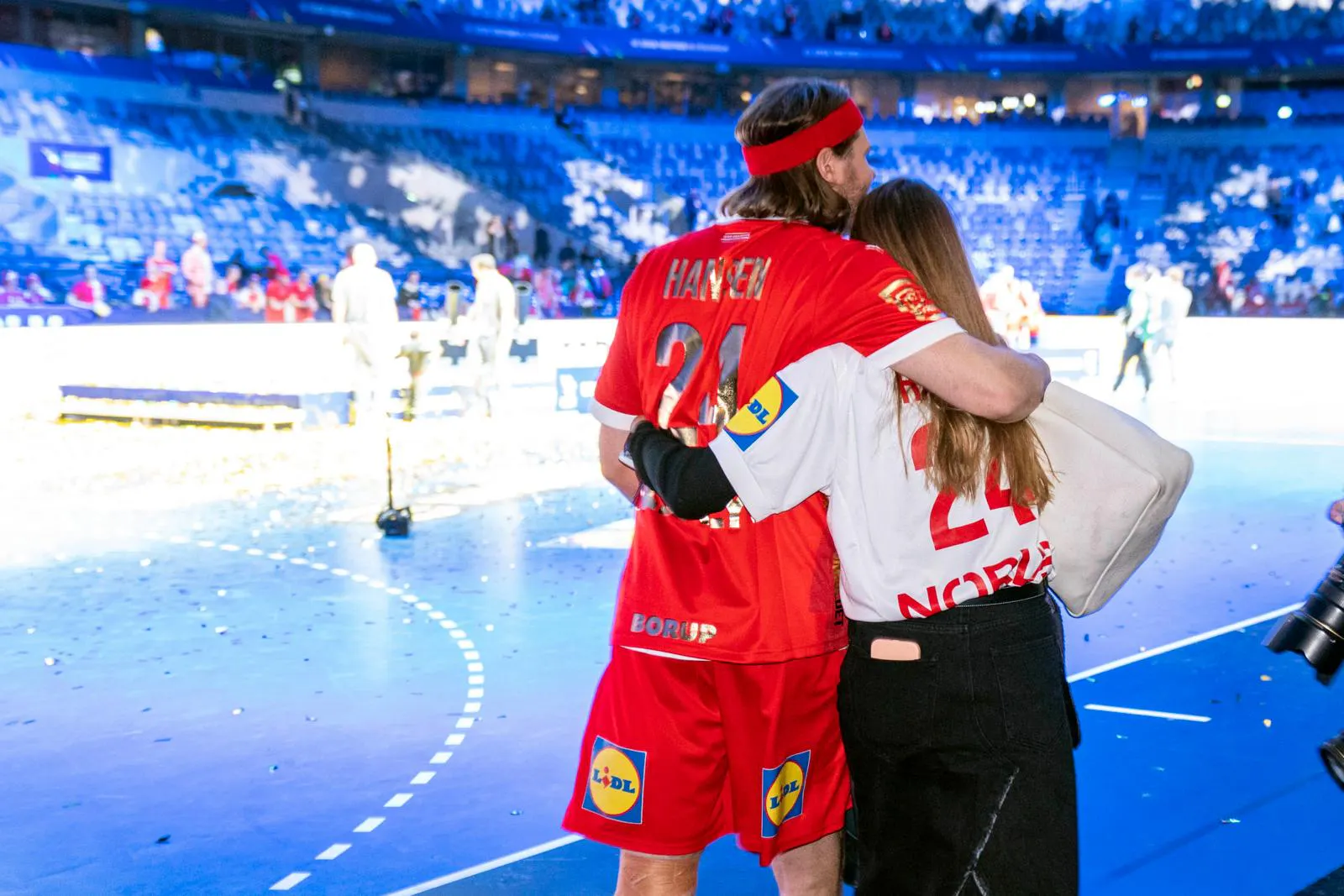 Mikkel Hansen og Stephanie Gundelach blev gift i 2020.