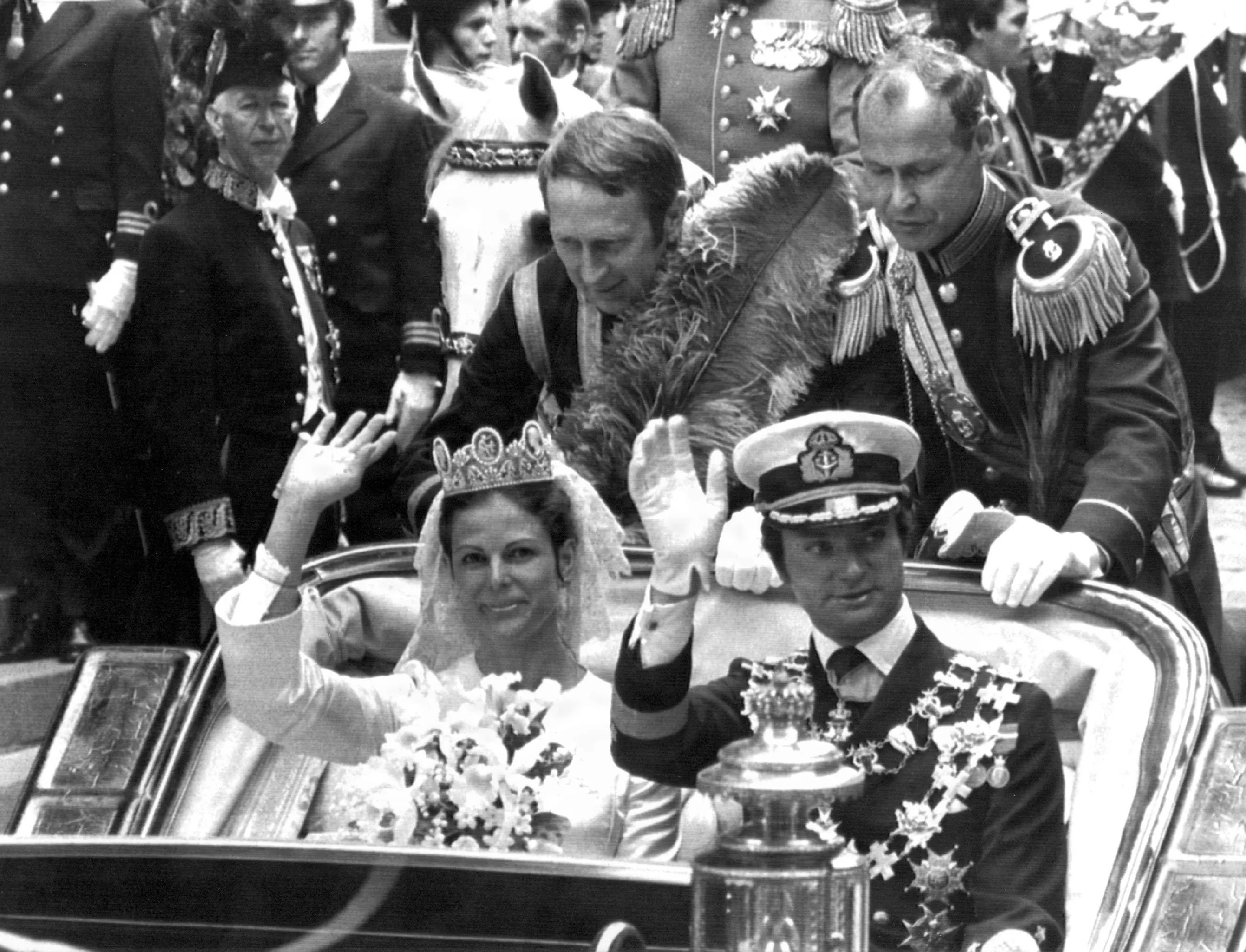 Silvia Renate Sommerlath blev gift med Carl Gustaf den 19. juni 1976.