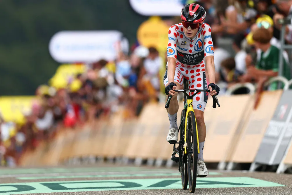 Jonas Vingegaard udgik af årets Tour de France efter et styrt. (Arkivfoto).   