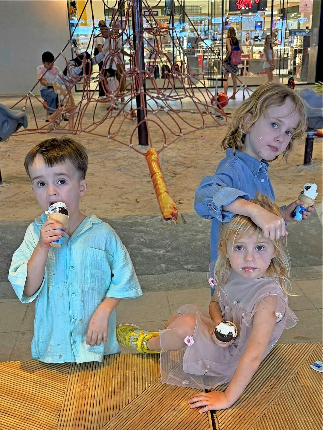 Det er godt med is i varmen.  