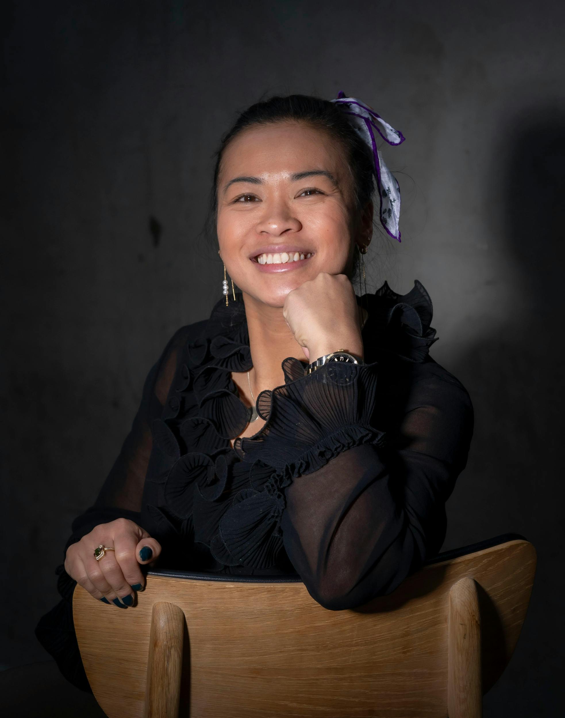 Dak var gravid under optagelserne til den kommende sæson, men holdt kvalmen stangen med hyppigt indtag af mad og skub op-is. 