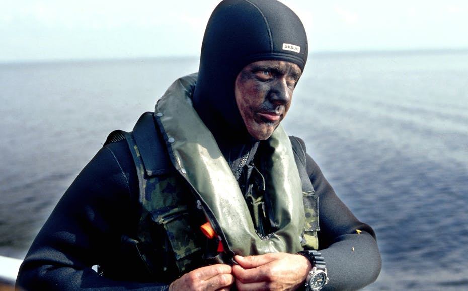 Kronprins Frederik klarer som en af de få de ni måneder, det tog at blive Frømand.