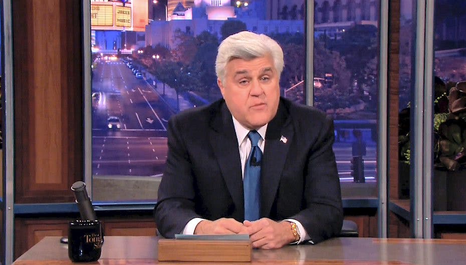 Jay Leno stoppede som vært torsdag aften