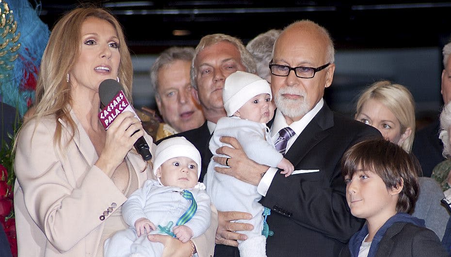 Celine Dion med mand og børn