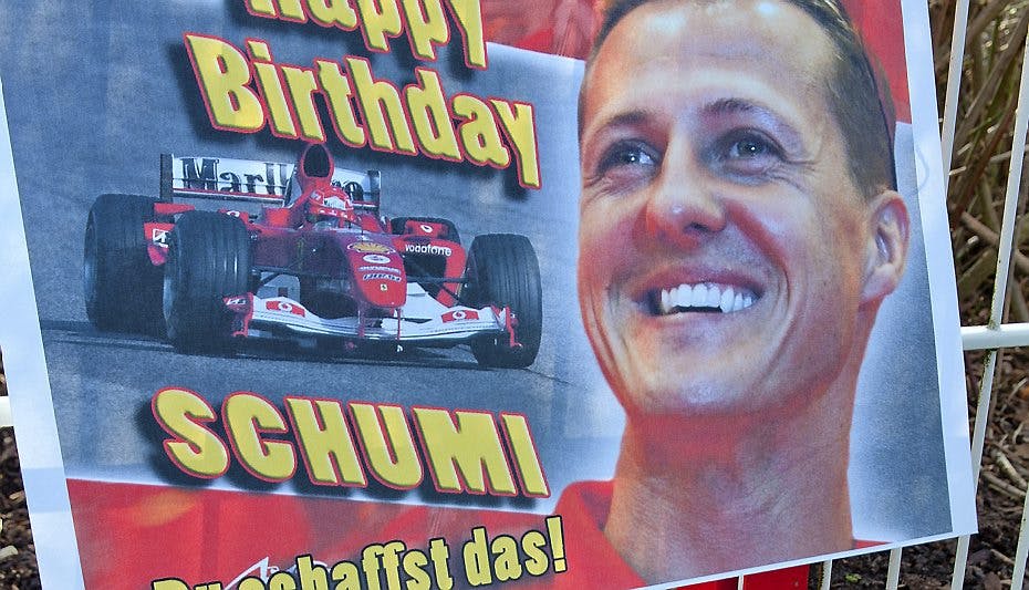 Michael Schumacher blev tildelt en pris torsdag.