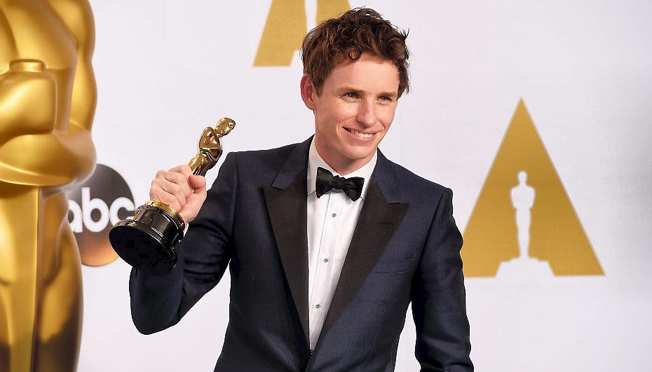 Eddie Redmayne vandt en Oscar for sin rolle i filmen "Teorien om alting"