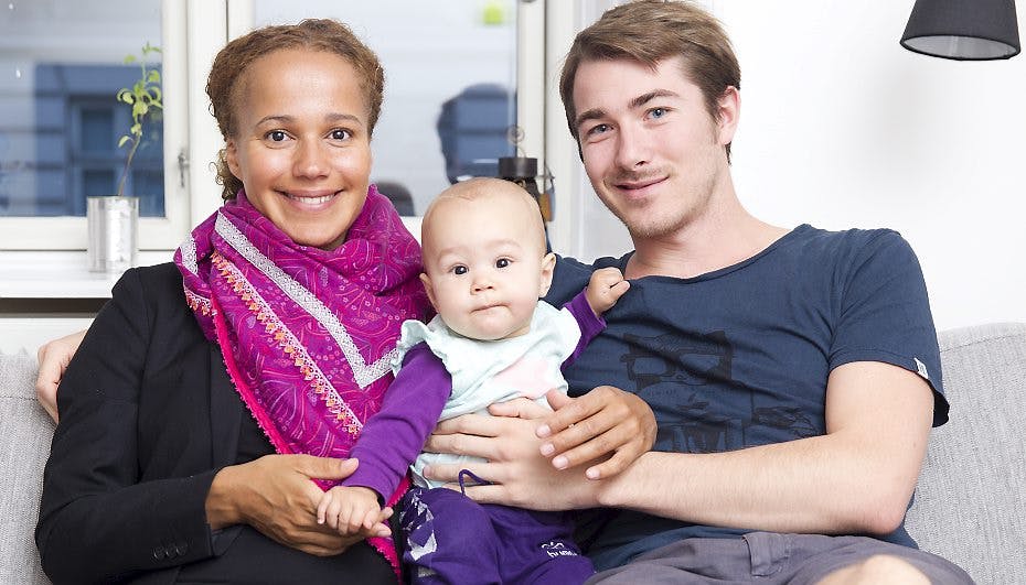 Josephine Touray, Søren Kaae og parrets datter, Joanna.