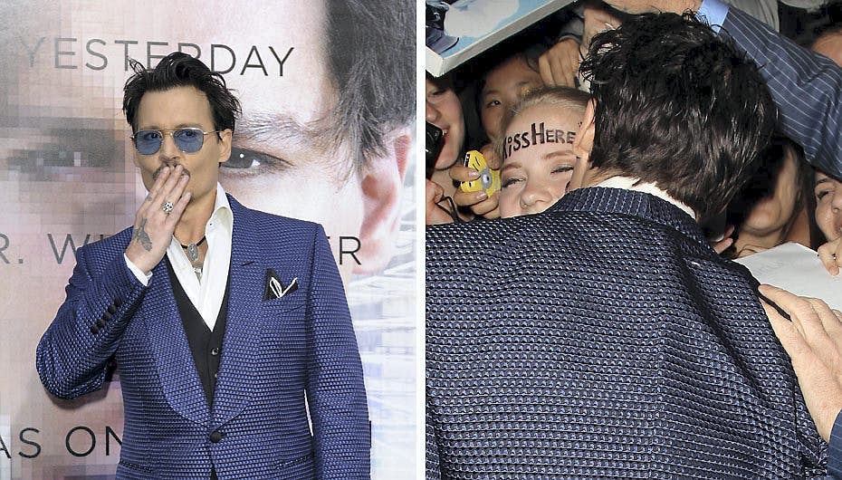 Johnny Depp kyssede danske Josefine