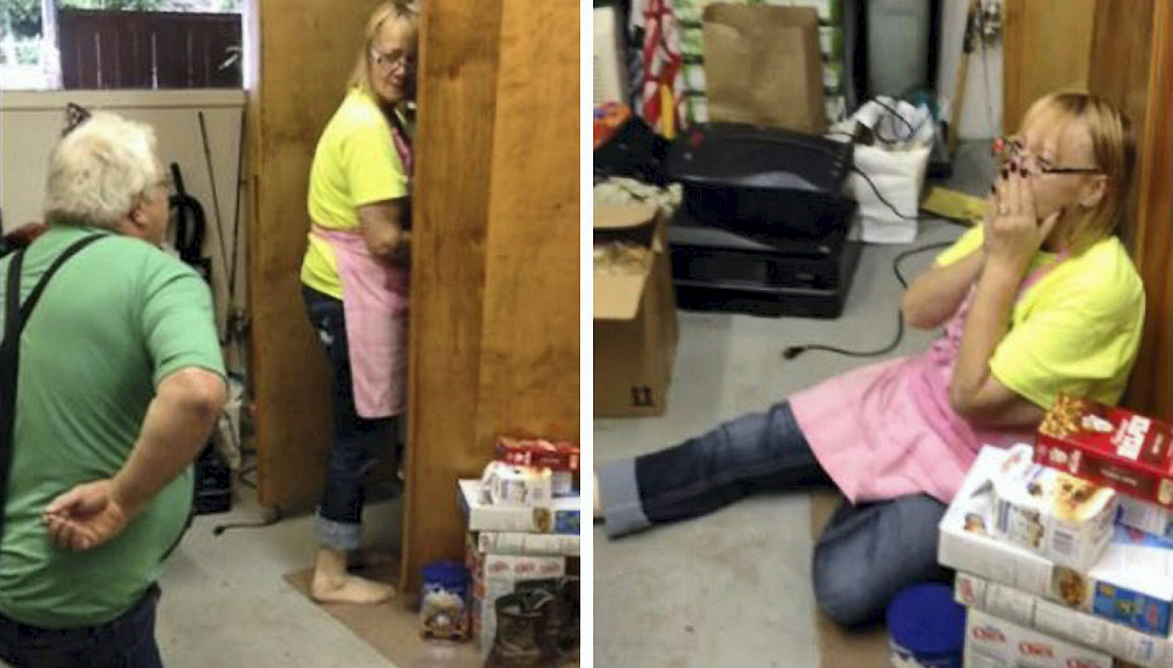 Det er svært ikke at få et smil på læben over kvindens glæde, da hun bliver friet til med sin ring, der forsvandt 15 år tidligere