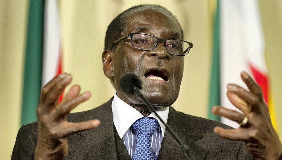 Robert Mugabe er igen blevet til grin på nettet - se billedet nede i artiklen.