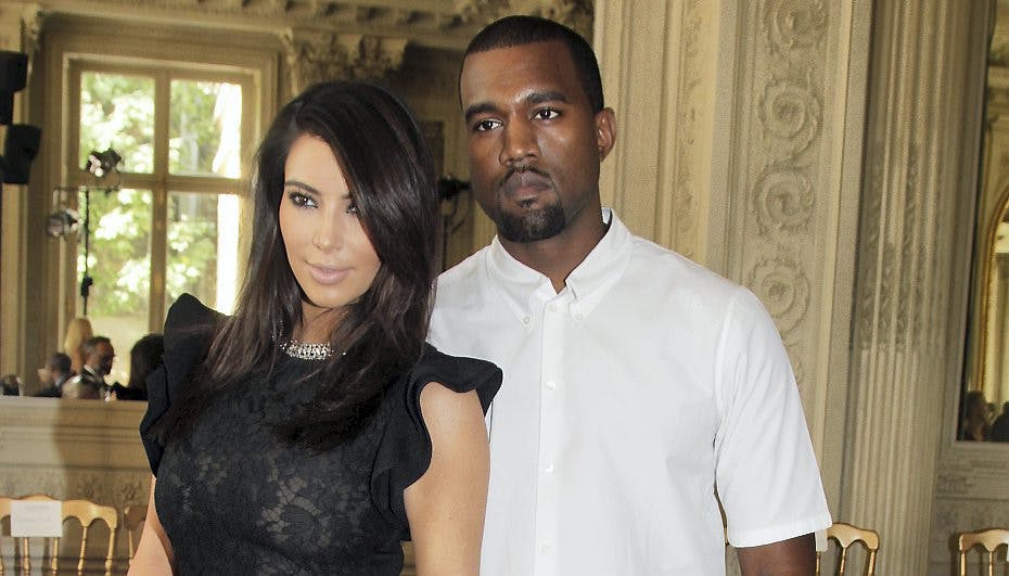 Kim Kardashian med ægtemanden Kanye West