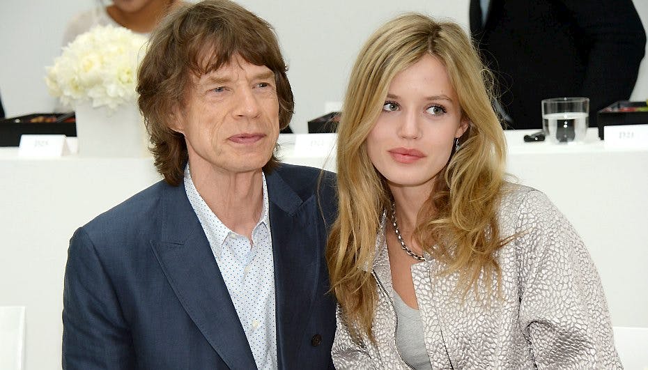 Georgia May Jagger med sin Rock-og-rul far Mick Jagger