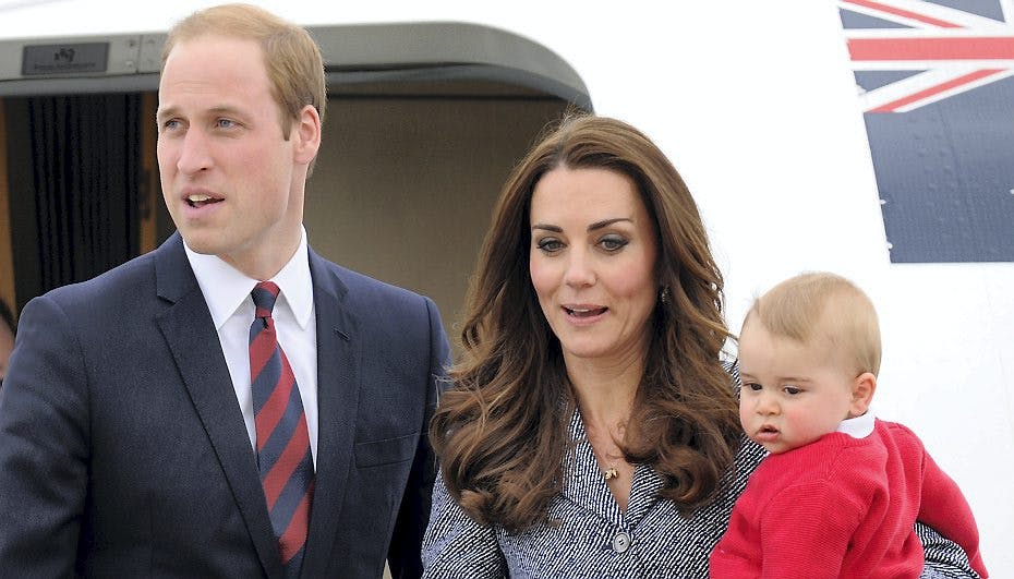 Tyske Bild viser billede af Kates bagdel - her er hun sammen med William og lille George