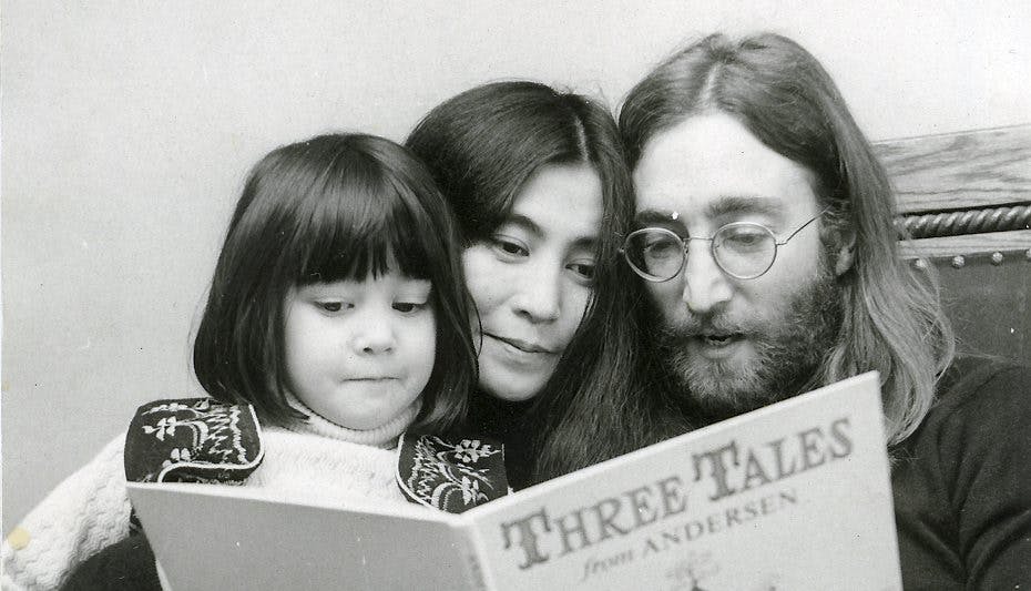 John Lennon og Yoko Ono da alt var fryd og gammen