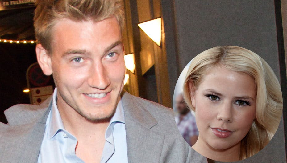 Nicklas Bendtner og Julie Zangenberg fulgtes ad hjem i taxaen efter Julies fest i lørdags