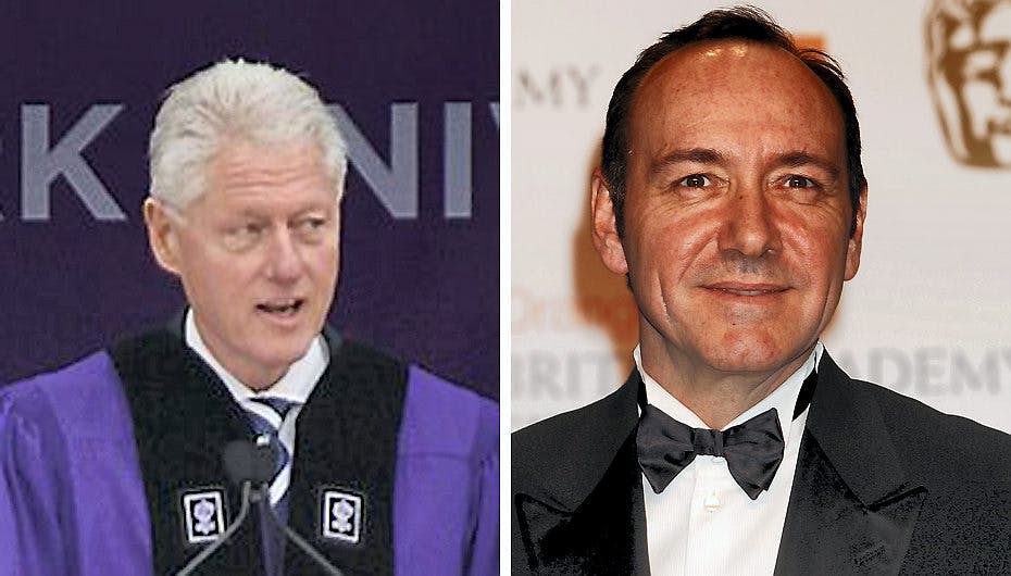 Bill Clinton kan et par gode fif til Kevin Spacey