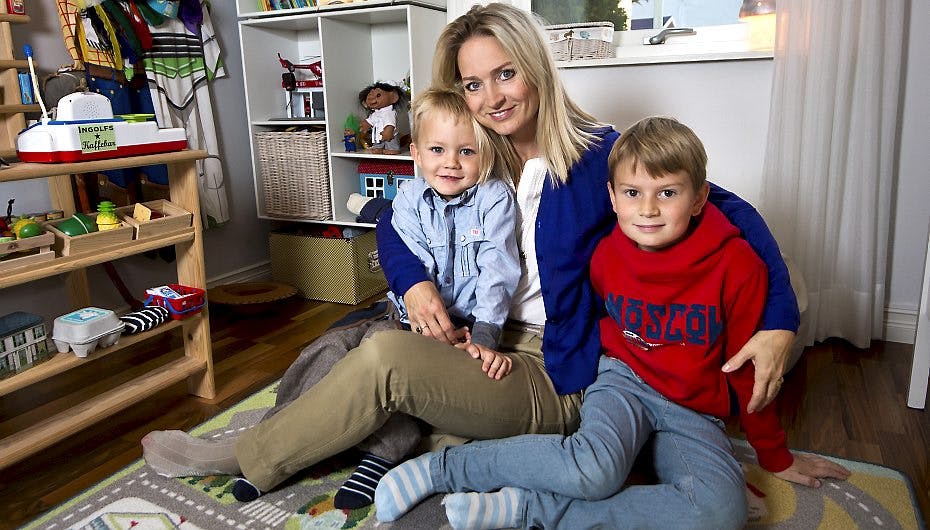 Annette Heick har sønnerne Eliot og Storm med sin mand, Jesper Vollmer