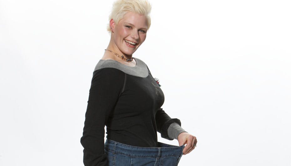 En gladere og friskere Cathrine, som nu er 41 kg. mindre, end hun var engang