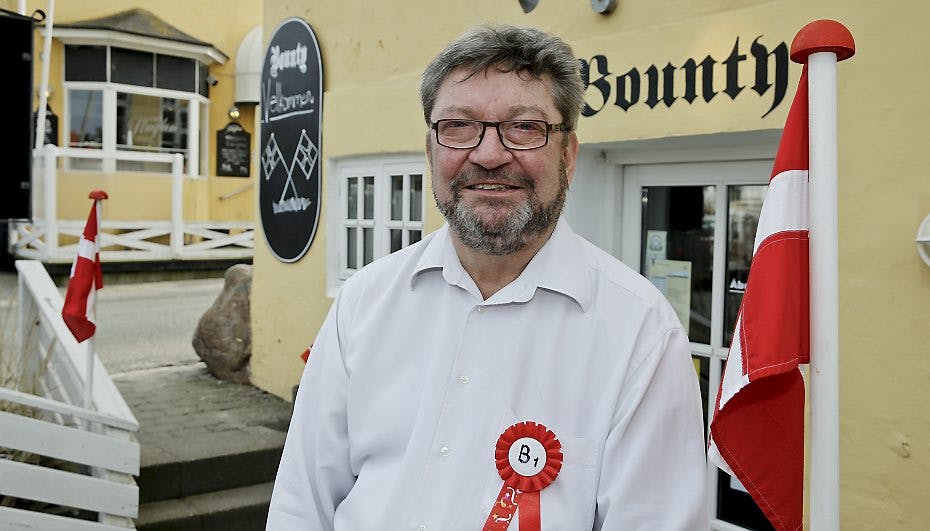 Jørgen Herbert havde det store smil fremme, da han åbnede Restaurant Bounty i Lønstrup.