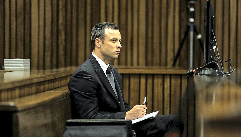 Oscar Pistorius i retten i den Sydafrikanske by Pretoria