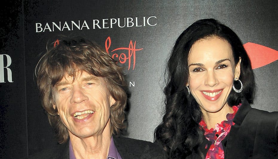 Mick Jagger sammen med den nu afdøde Scott