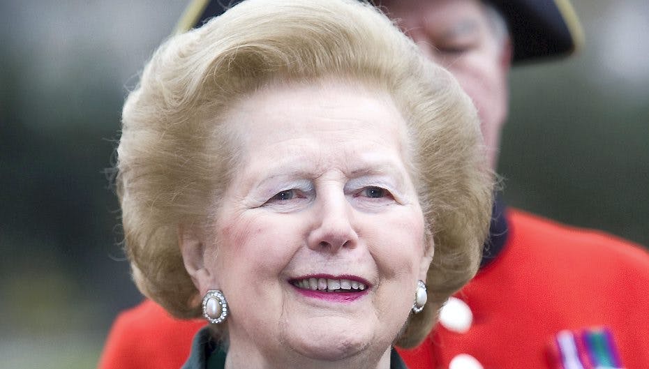 Margaret Thatcher blev 87 år.