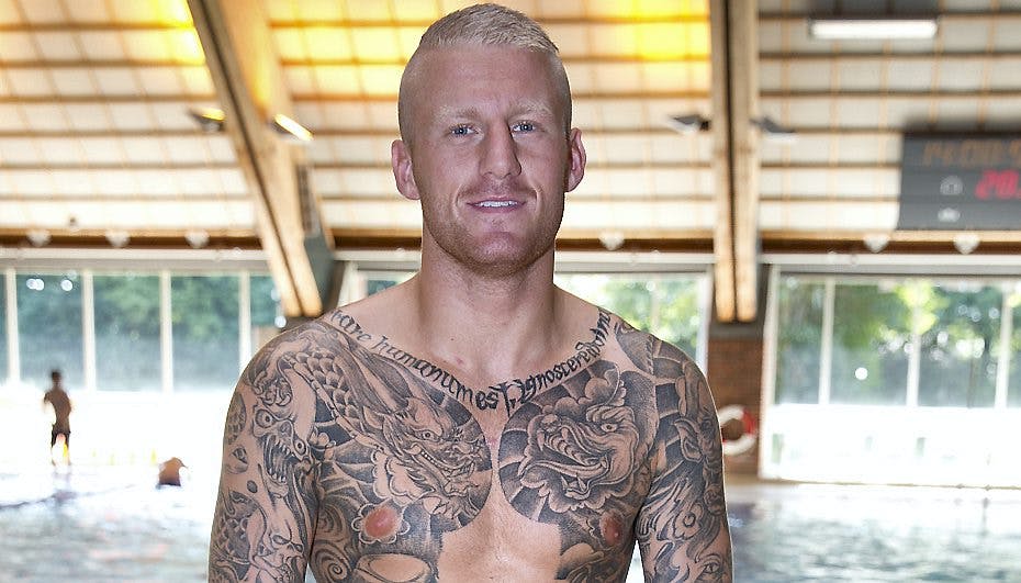 I bokseringen tuder Patrick Nielsen aldrig, men det gør han i bassinet