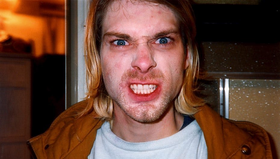 Kurt Cobain efter en koncert i Seattle den 13. december 1993