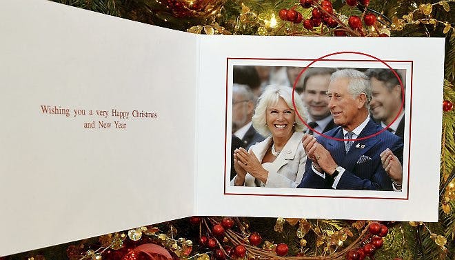 Se billedet af de royales nye julekort her
