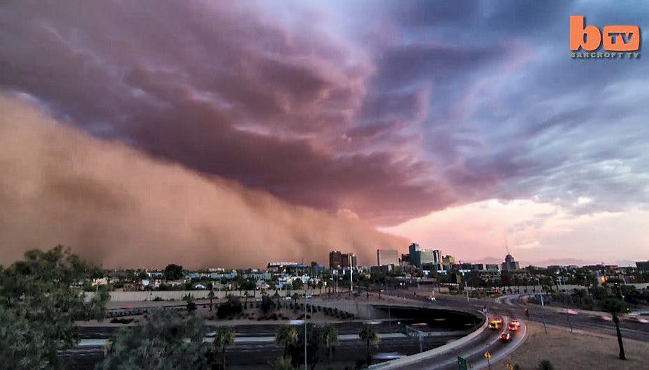 Sandstorm over Phoenix, Arizona