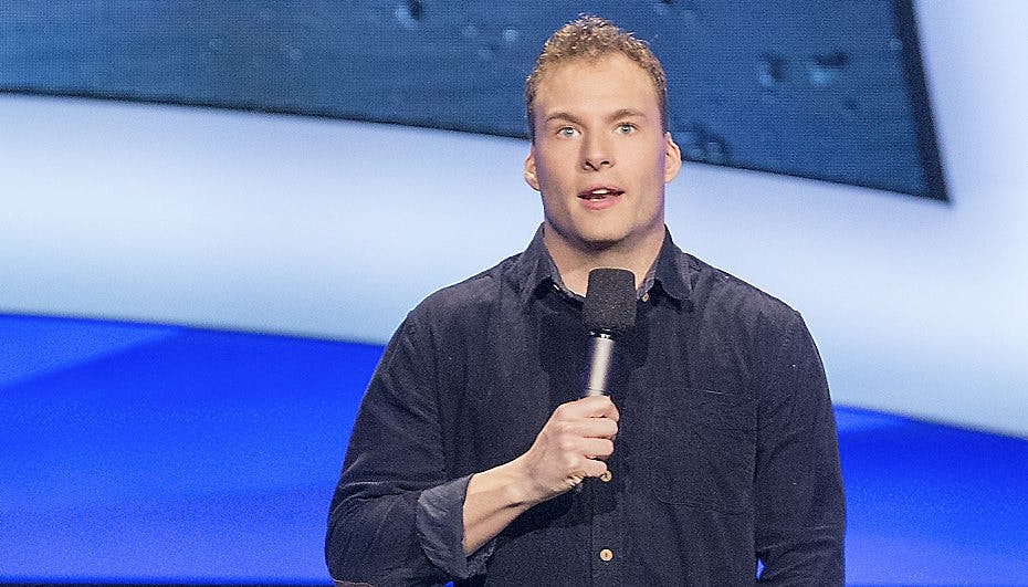 Simon Talbot glemte en joke på direkte TV