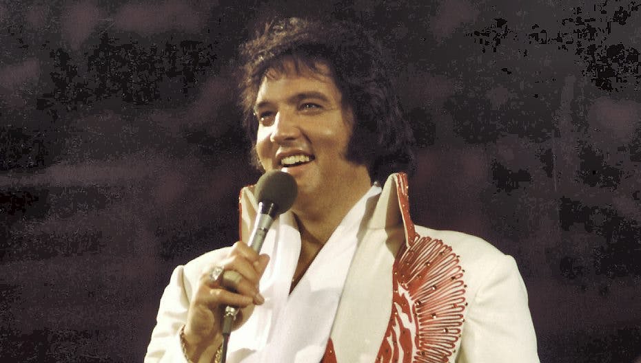 Elvis var på alle måder en stor mand, da han døde i 1977.
